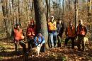 UNH alumna Wendy Weisiger with others on a harvest site walk